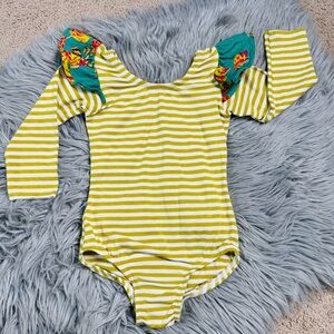 Striped girl body suit
